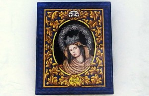 Azulejo de Santa Elena, obra de Antonio Linares.
