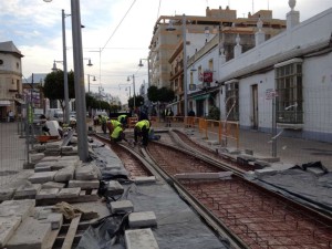 Las obras del Tren-tranvía no cesan.