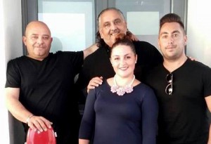 Los artistas durante el primer 'Flamenco y Vino por etapas' en La Alhóndiga.