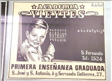 Rótulo de la Academia que se publicaba entonces en el cine.
