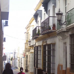 Calle Santiago, donde las aguas llegaron, junto con Dolores a la mitad de la misma.