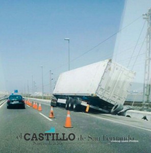 camión accidentado