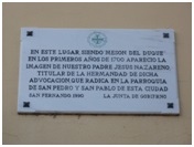 3. El Castillo de San Fernando. Placas en La Isla