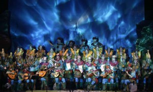 Coro 'El Palacio' en el Gran Teatro Falla en el año 2012.