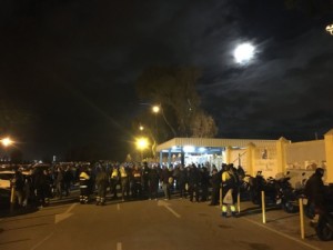 Corte del acceso a Navantia Foto: UGT